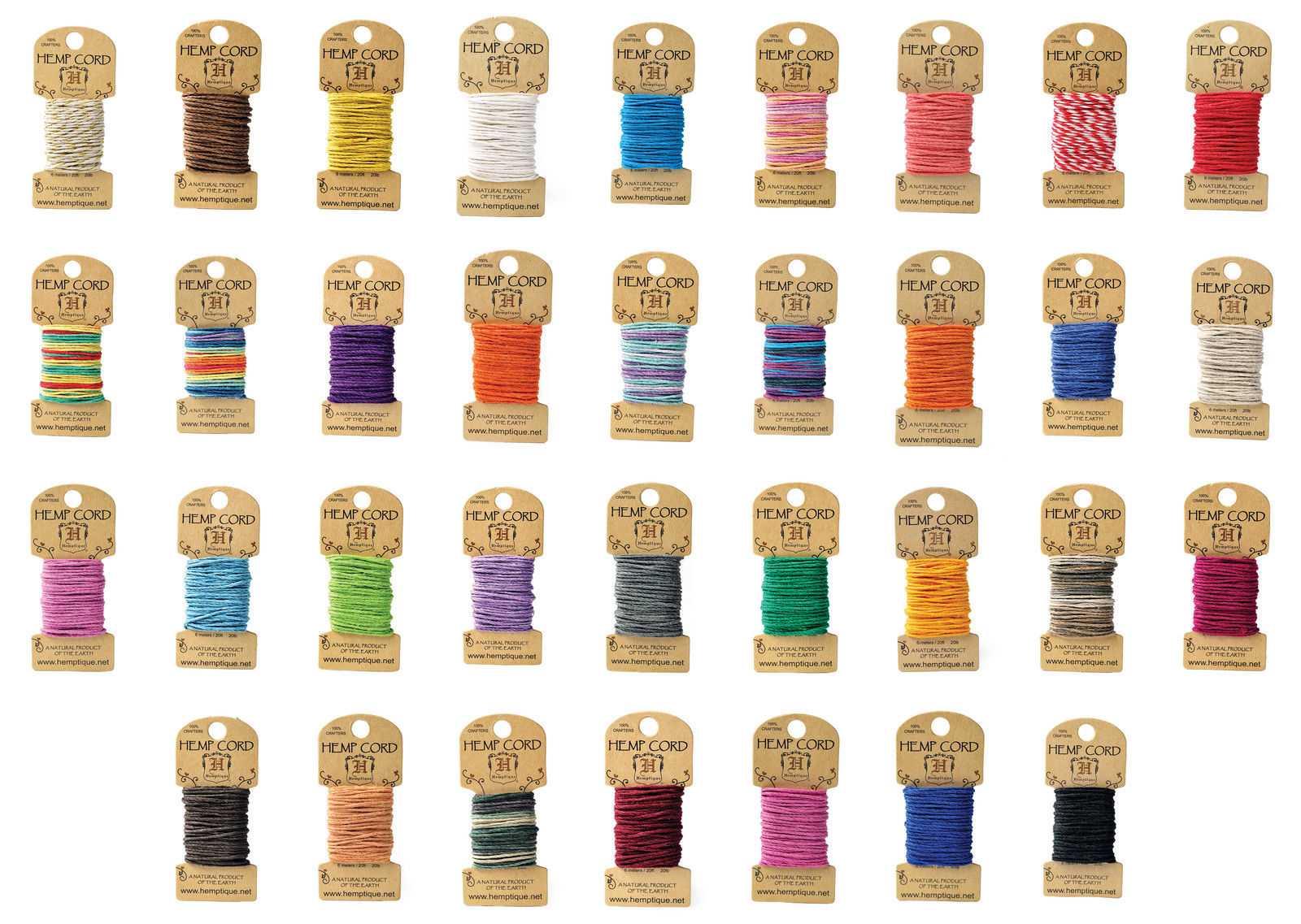 Hanfband Hemptique Minikarte 1,50mm Stärke 6m Länge (Grundpreis:0,50 €-m)